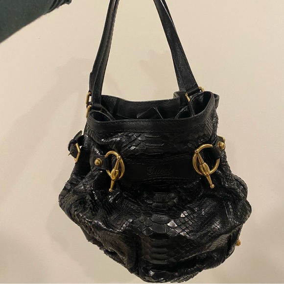 Gucci hobo Python bag black - Picture 9 of 12
